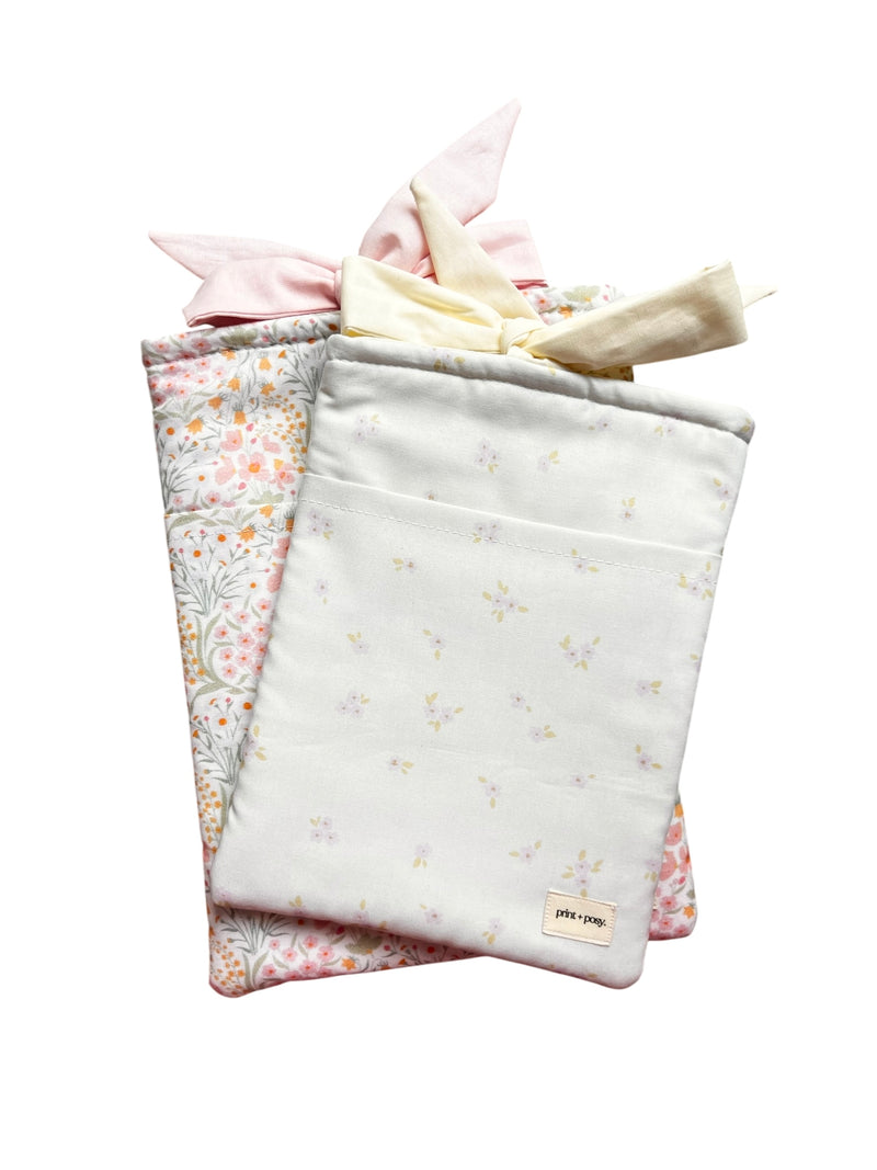 Posy Pocket tie Book Sleeve Sewing Pattern