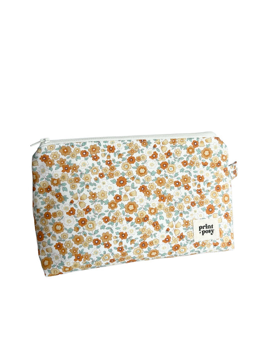 Yellow Floral Posy Pouch