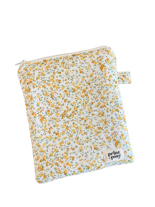 Ditsy Floral Yellow Kindle Pouch